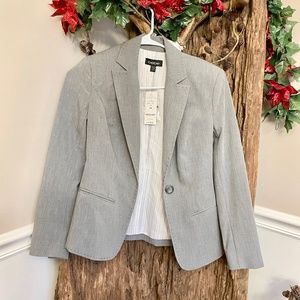 NWT BeBe Women's Gray Blazer Jacket Coat Size 0P Petite